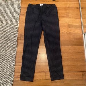 Wool Pinstripe Trousers